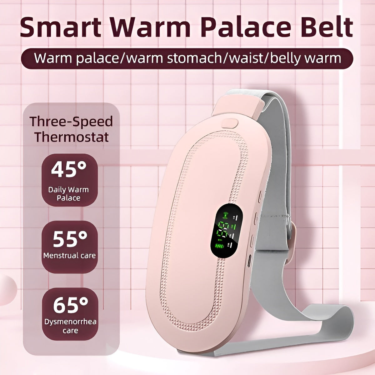 Cramp Relief Belt β Electric Heating & Massage Therapy Belt
