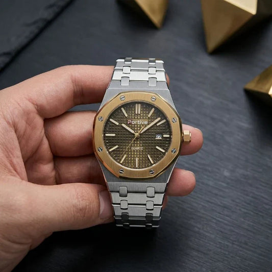 Menβs Stylish Quartz Watch β Modern Minimal Design