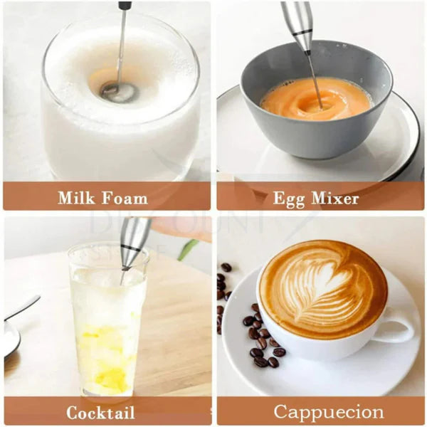 2-in-1 Coffee Beater & Milk Frother – Rechargeable Electric Mixer