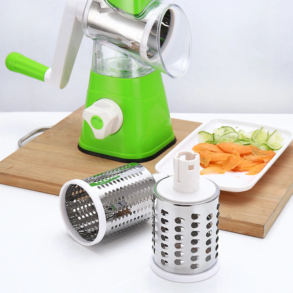 TableTop Drum Grater – Manual Vegetable Slicer & Cutter