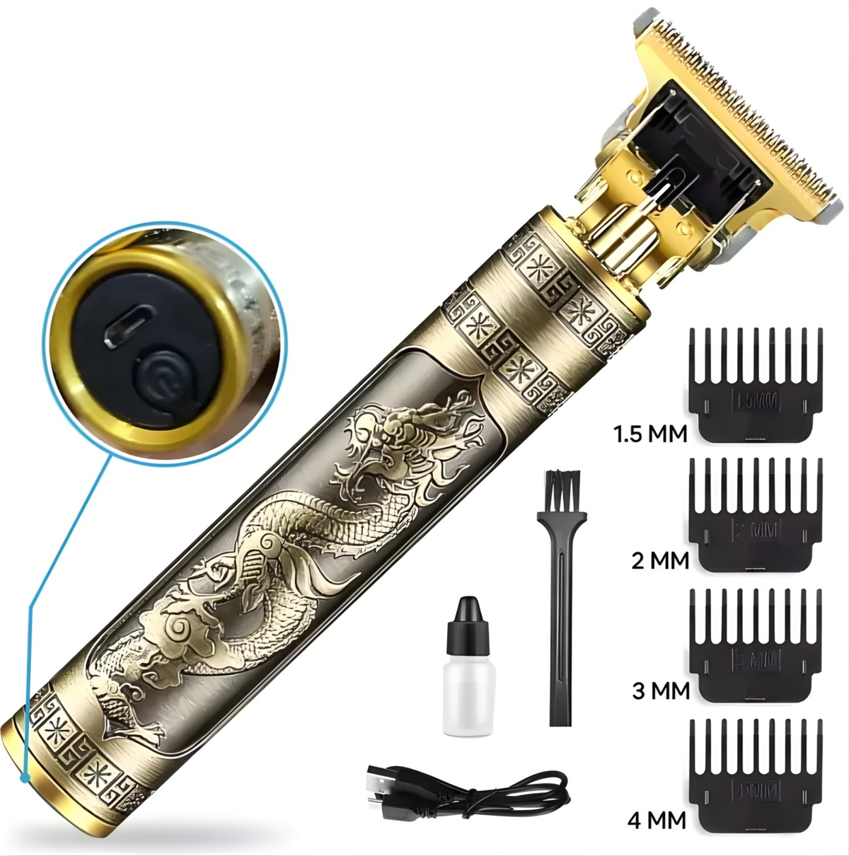 Vintage T9 Hair Trimmer β Metal Body Professional Clipper for Men