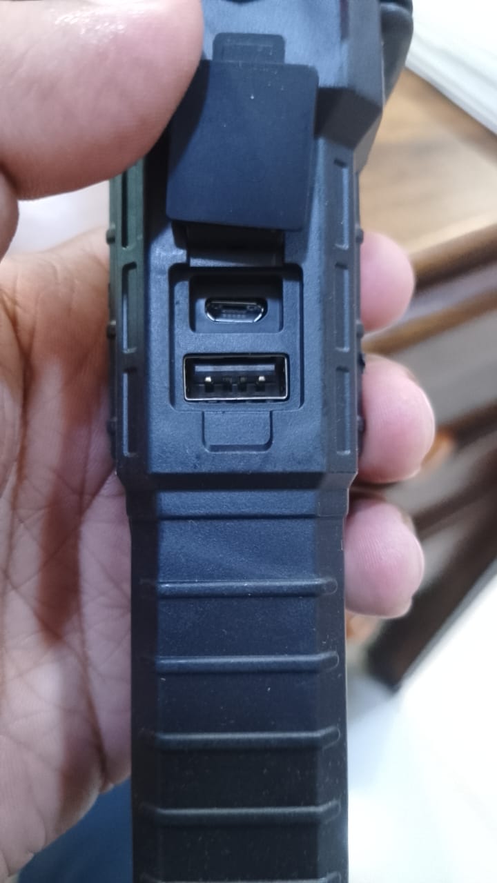 Rechargeable LED Torch Light – Power Bank & Tactical Hammer