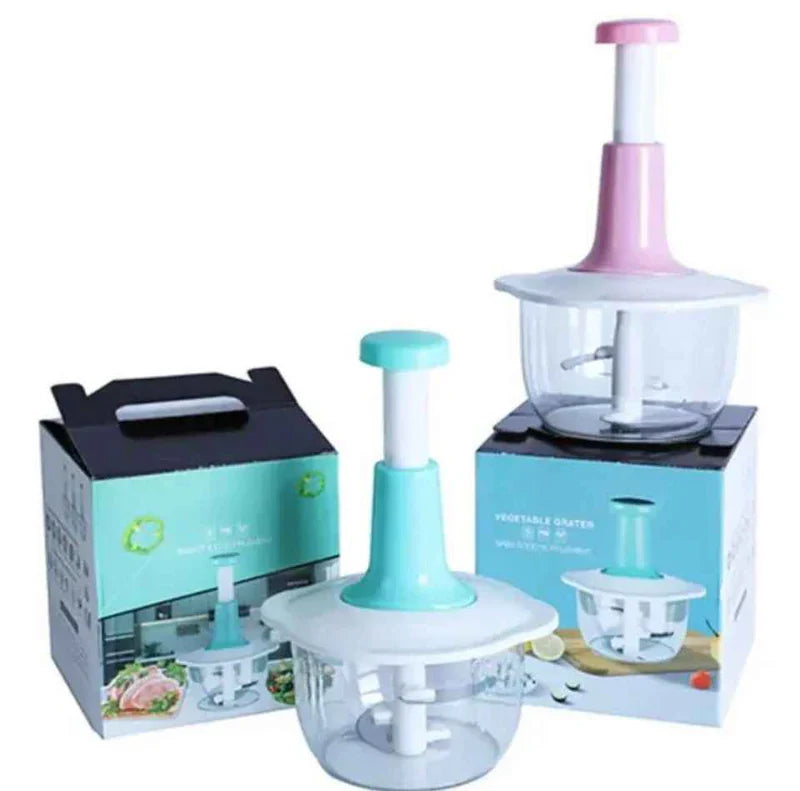 Manual Press Food Chopper – Quick & Effortless Chopping