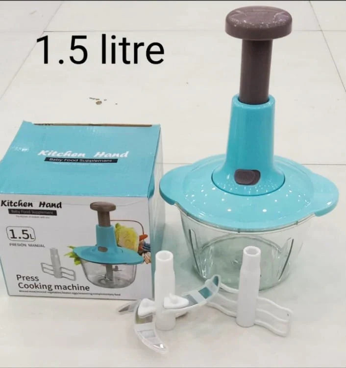 Manual Press Food Chopper – Quick & Effortless Chopping