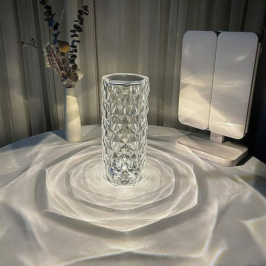 16-Color Crystal Lamp – RGB Diamond LED Light with Remote