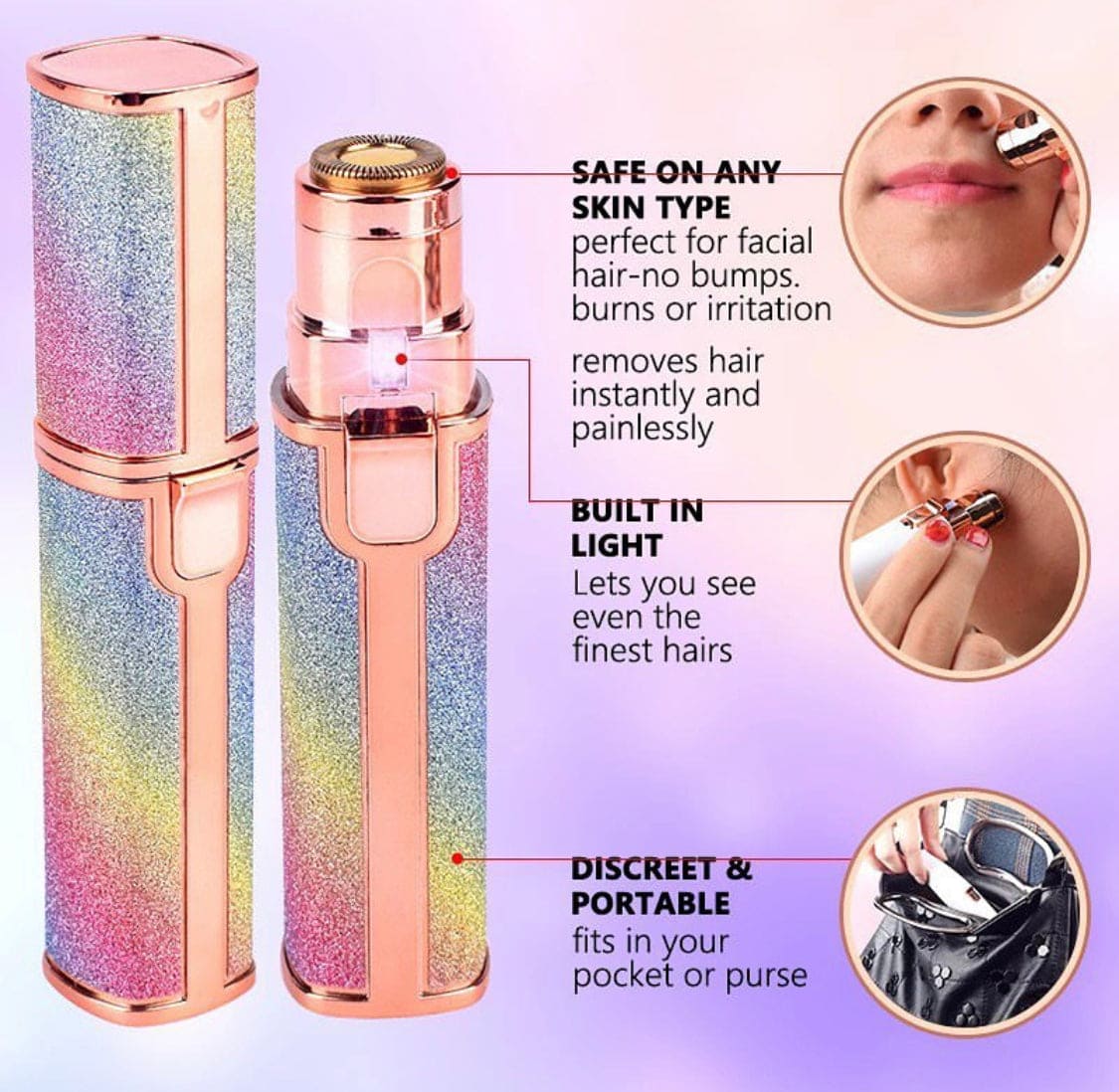 Electric Eyebrow Trimmer β Rechargeable Flawless Hair Remover