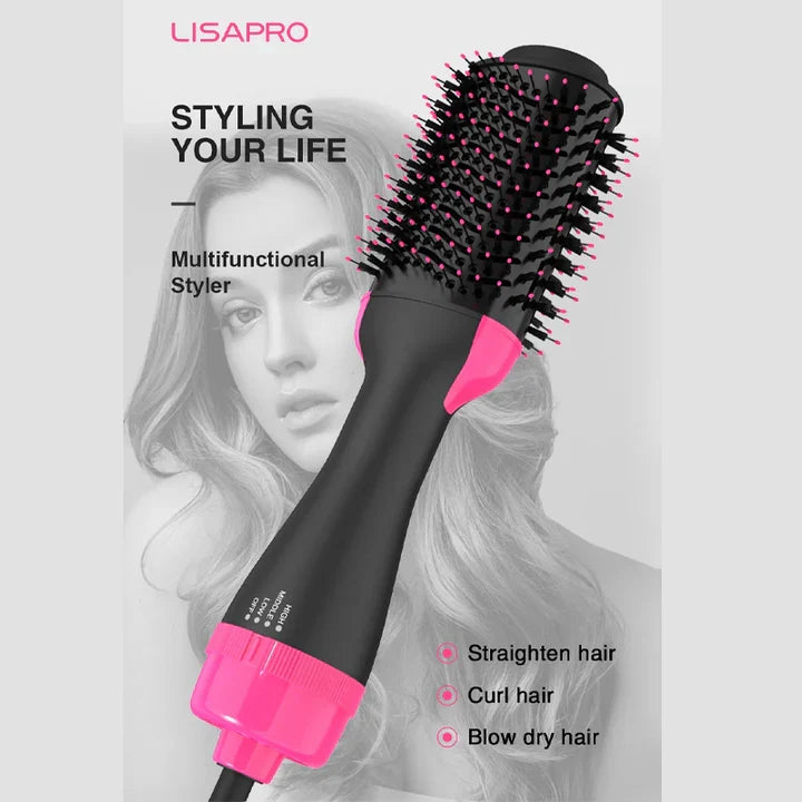 3-in-1 Hot Air Brush β Hair Dryer & Volumizer Styler