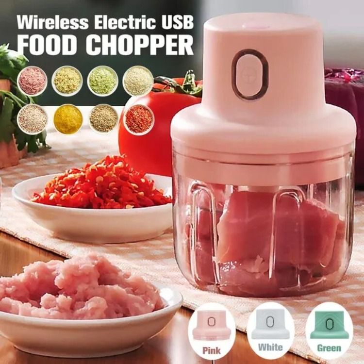 Electric Food Chopper | Mini Vegetable, Garlic & Meat Chopper