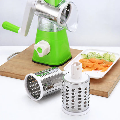 TableTop Drum Grater – Manual Vegetable Slicer & Cutter