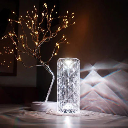 16-Color Crystal Lamp – RGB Diamond LED Light with Remote