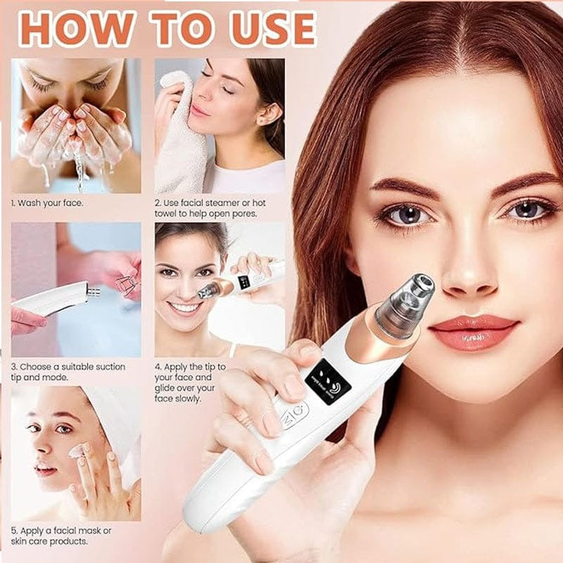Electric Blackhead Remover – Vacuum Acne & Pore Cleaner